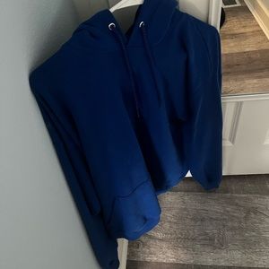 royal blue sweatshirt